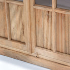 LUWIN WOODEN GLASS CABINET - Art and craft furniture
