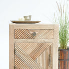 LUWIN WOODEN NIGHTSTAND TABLE - Art and craft furniture