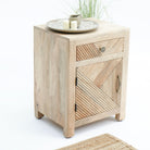 LUWIN WOODEN NIGHTSTAND TABLE - Art and craft furniture