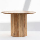 LUWIN WOODEN ROUND MANGO WOOD DINING TABLE - Art and craft furniture