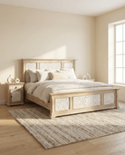 Luxury Handcrafted Wood Bed - Art and craft furniture