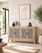 Maestro Wooden Carving Sideboard - Art and craft furniture