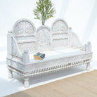 MAHARAJA WOODEN CARVED SOFA - Art and craft furniture