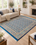 Mahin Qom Blue Carpet - Art and craft furniture