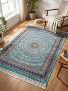 Mahrokh Navy Blue Carpet - Art and craft furniture