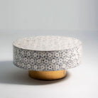 MAJESTIC INLAY ROUND COFFEE TABLE - Art and craft furniture