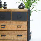 MANGO ENVY INDUSTRIAL EIGHT DRAWER CHEST OF DRAWERS - Art and craft furniture