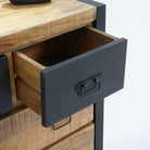 MANGO ENVY INDUSTRIAL EIGHT DRAWER CHEST OF DRAWERS - Art and craft furniture