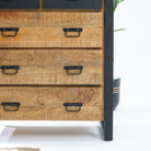 MANGO ENVY INDUSTRIAL EIGHT DRAWER CHEST OF DRAWERS - Art and craft furniture