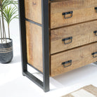 MANGO ENVY INDUSTRIAL EIGHT DRAWER CHEST OF DRAWERS - Art and craft furniture