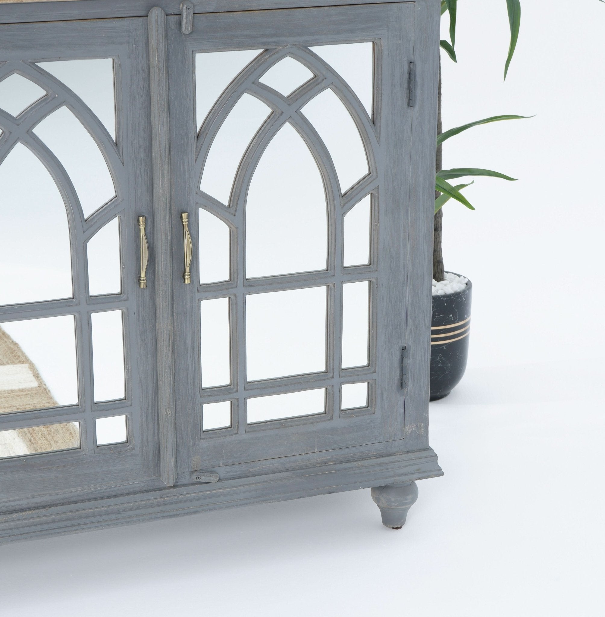 MANGO MYSTIQUE GLASS DOOR SIDEBOARD - Art and craft furniture