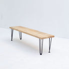 MANGO WOOD AURA HARIPIN LEG BENCH - Art and craft furniture