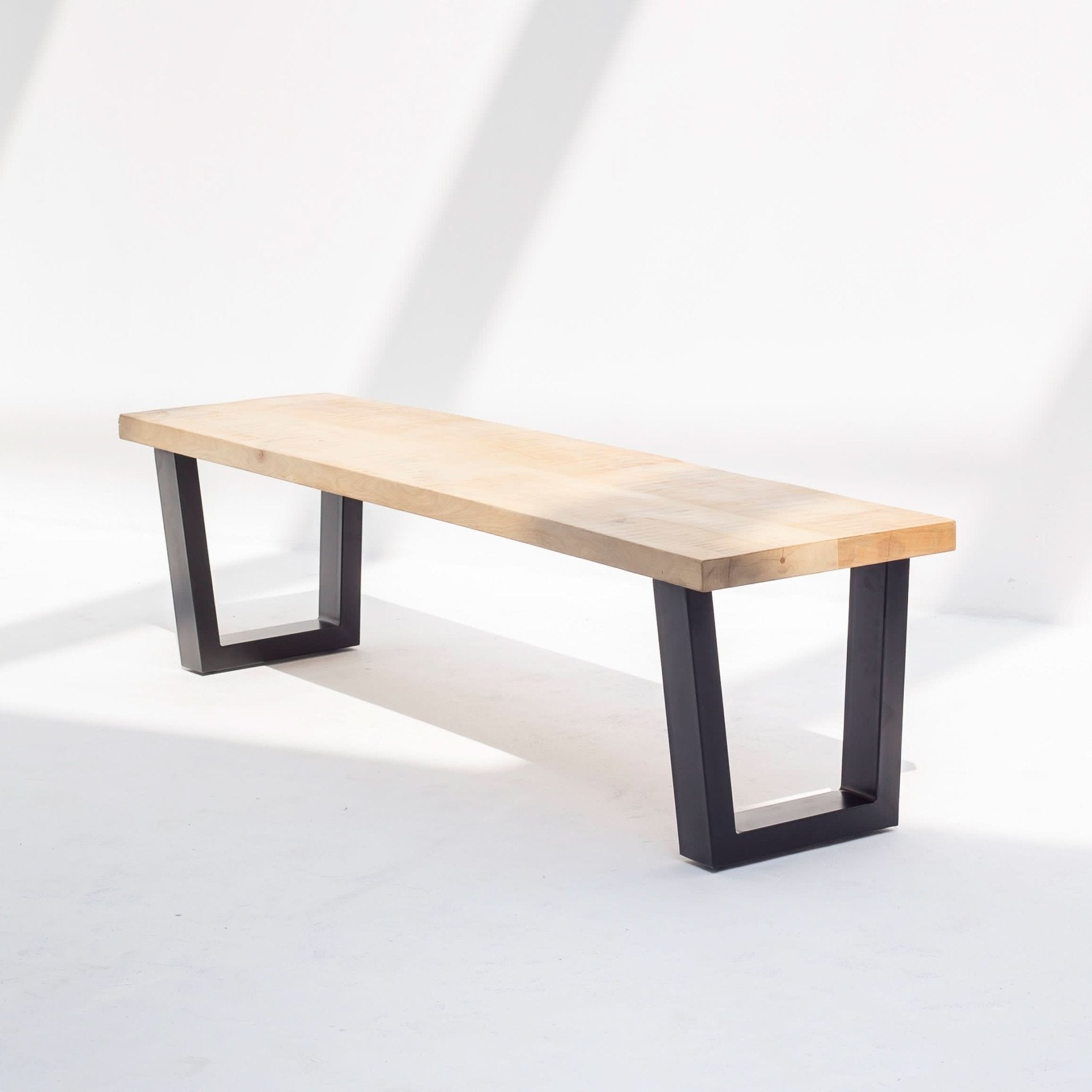 MANGO WOOD AURA V LEG BENCH - Art and craft furniture