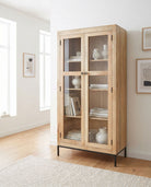 Mangoedge Two Door Wooden Cabinet - Art and craft furniture