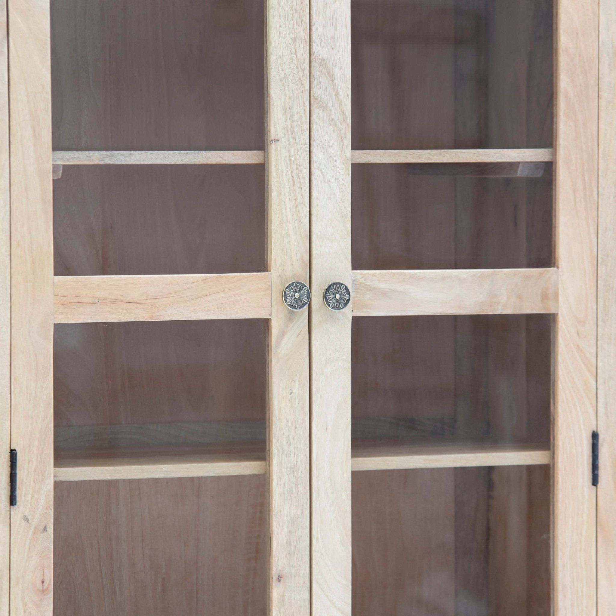 MANGOEDGE TWO GLASS DOOR CABINET - Art and craft furniture