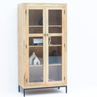MANGOEDGE TWO GLASS DOOR CABINET - Art and craft furniture