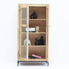 MANGOEDGE TWO GLASS DOOR CABINET - Art and craft furniture