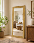 Mangoedge Wood Frame Mirror - Art and craft furniture