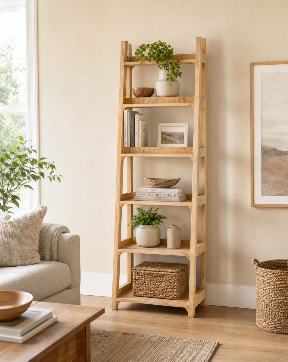 Mangoedge Wooden Bookshelf - Art and craft furniture