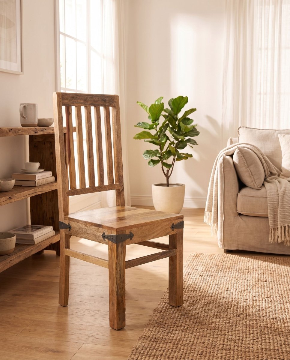 Mangoedge Wooden Dining Chair - Art and craft furniture