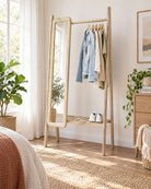 Mangoedge Wooden Mirror Coat Hanger - Art and craft furniture