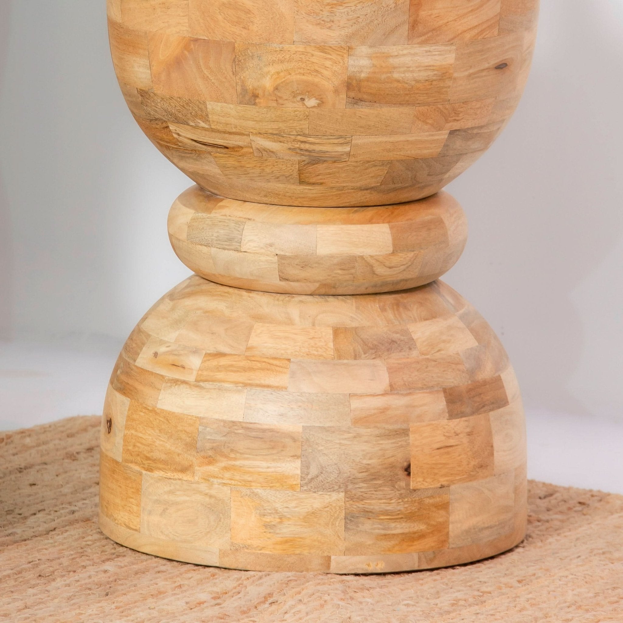 MANGOEDGE WOODEN SIDE TABLE - Art and craft furniture