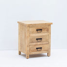MANGOEDGE WOODEN THREE DRAWER NIGHTSTAND TABLE - Art and craft furniture