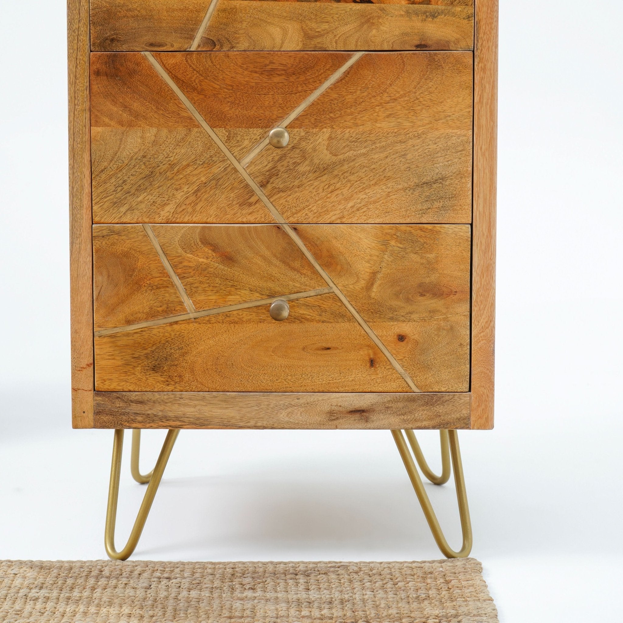 MANGOLUXE FOUR DRAWER CHEST OF DRAWERS - Art and craft furniture