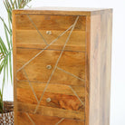MANGOLUXE FOUR DRAWER CHEST OF DRAWERS - Art and craft furniture