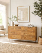 Mangoluxe Goldline Chest of Drawer - Art and craft furniture