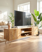 Mangoluxe Goldline TV Stand - Art and craft furniture