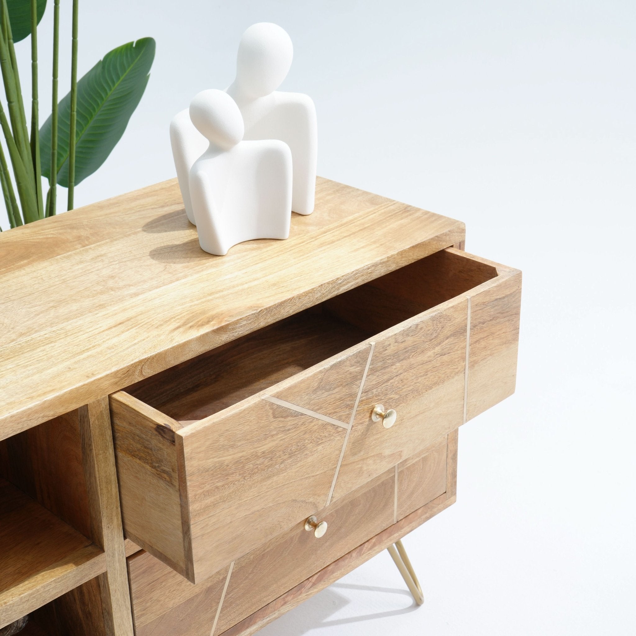 MANGOLUXE GOLDLINE TV STAND - Art and craft furniture