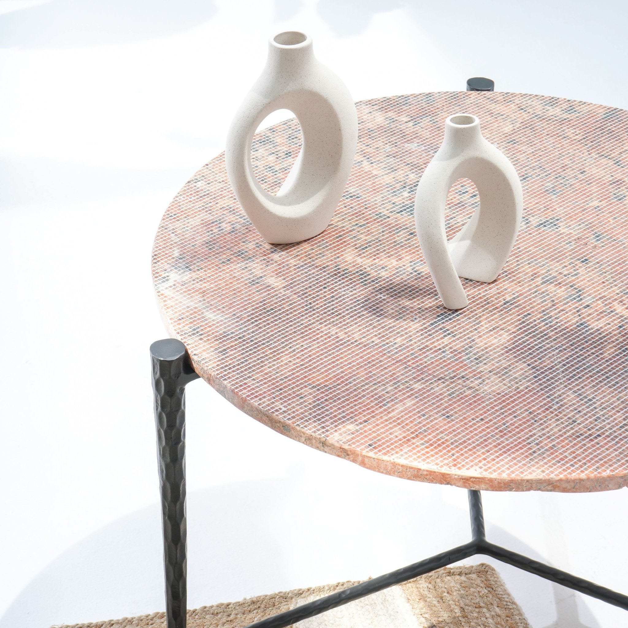 MARBLE NOBLE NEST COFFEE TABLE - Art and craft furniture