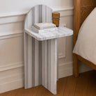 Marmara Marble Side Table - Art and craft furniture