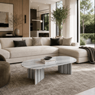 Marmo White Marble Coffee Table - Art and craft furniture