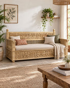 Marriott 3 Seater Wooden Sofa - Art and craft furniture