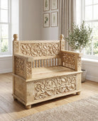 Marriott Single Seater Wooden Sofa - Art and craft furniture