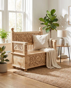 Marriott Single Seater Wooden Sofa - Art and craft furniture