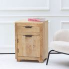 MELBORNE WOODEN NIGHTSTAND TABLE - Art and craft furniture