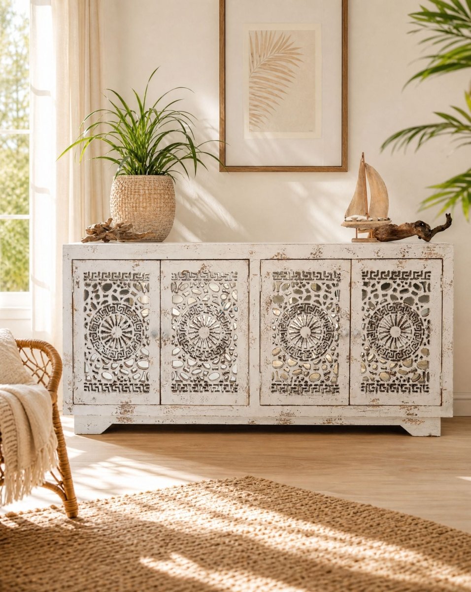 Milanese Four Door Sideboard - Art and craft furniture