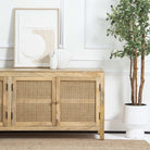 MILANO-CANE FOUR DOOR TV STAND - Art and craft furniture