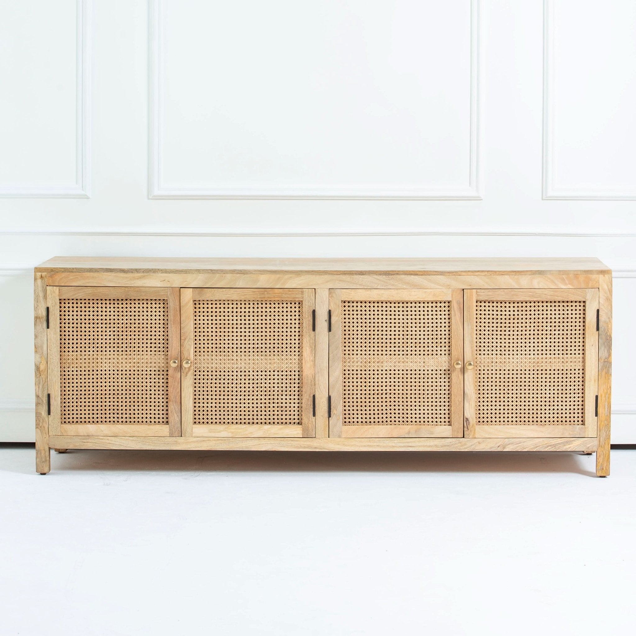 MILANO-CANE FOUR DOOR TV STAND - Art and craft furniture
