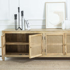 MILANO-CANE FOUR DOOR TV STAND - Art and craft furniture