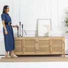 MILANO-CANE FOUR DOOR TV STAND - Art and craft furniture
