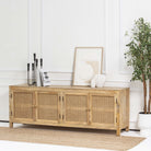 MILANO-CANE FOUR DOOR TV STAND - Art and craft furniture
