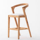 MINIMALIST ACACIA WOOD BAR CHAIR - Art and craft furniture