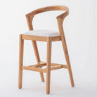 MINIMALIST ACACIA WOOD BAR CHAIR - Art and craft furniture