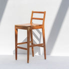 MINIMALIST ACACIA WOOD BAR STOOL - Art and craft furniture