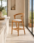 Minimalist Acacia Wood Highchair - Art and craft furniture