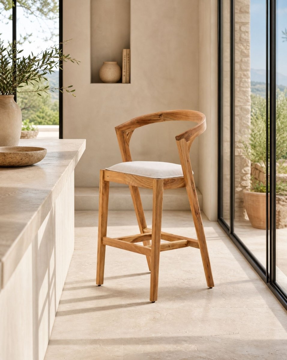 Minimalist Acacia Wood Highchair - Art and craft furniture
